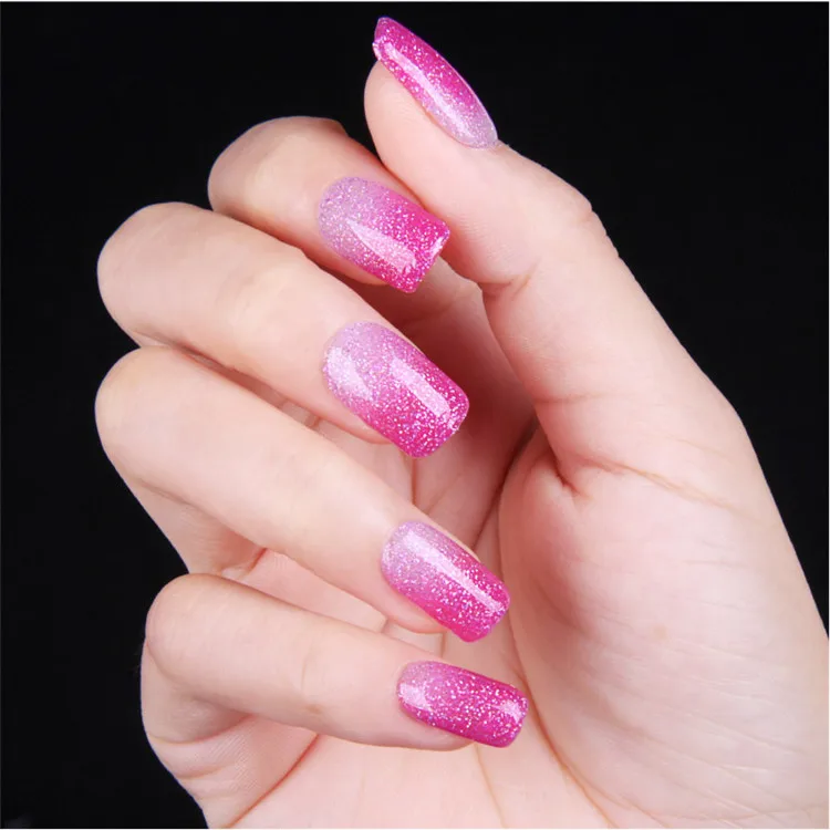 
Very hot sale effect environmental protection nail starter kit uv set color changing gel polish 