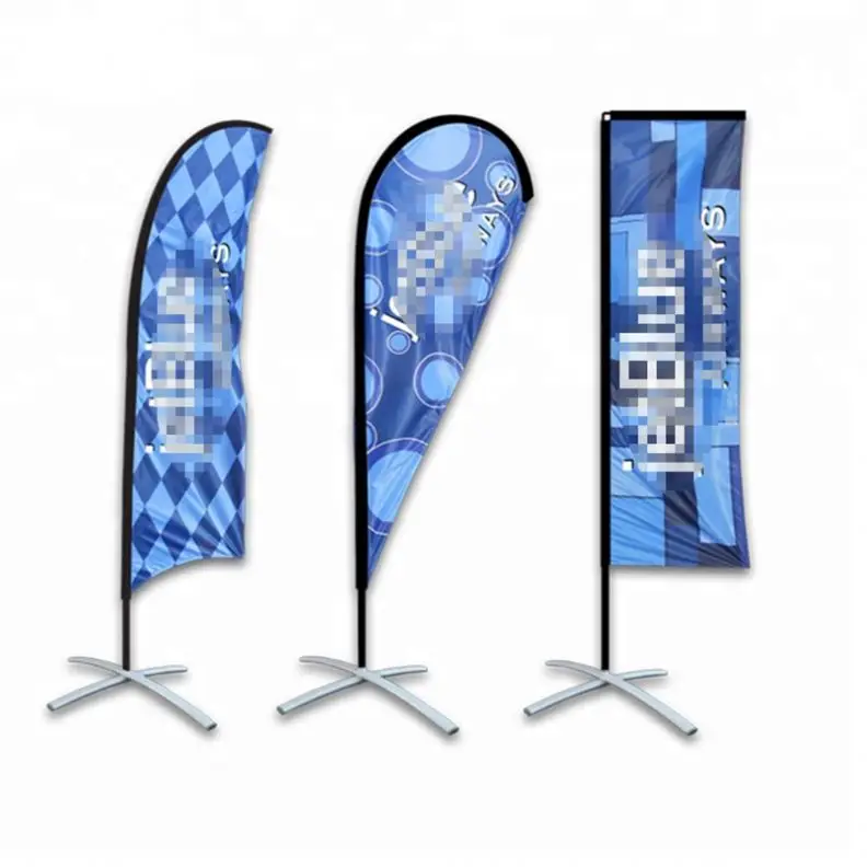 Polyester Flying Banners Teardrop Beach Flag Feather Flag