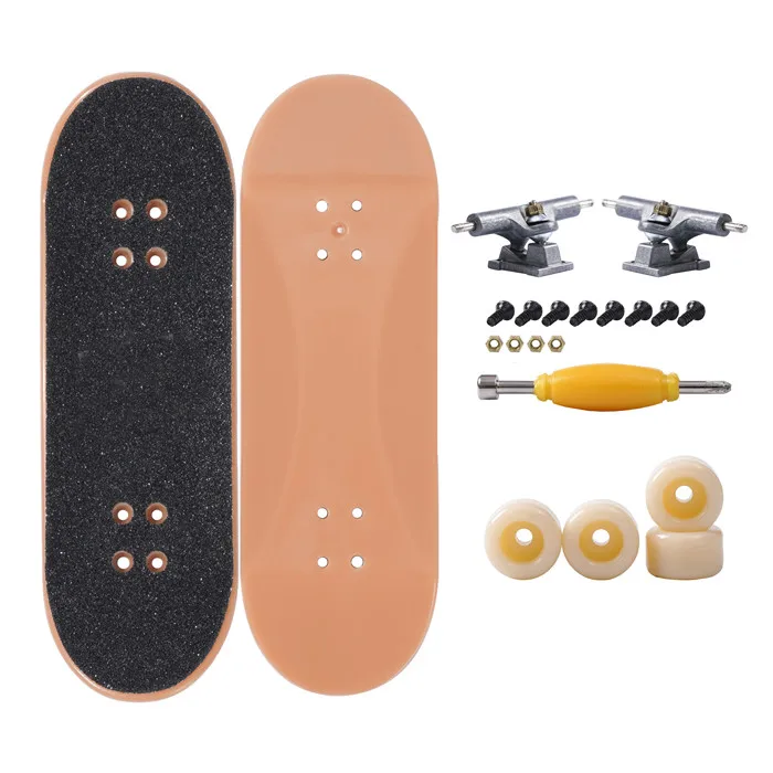 Wholesale Mini Skateboard Toy Fingerboard Heat Transfer Logo Plastic Finger Board
