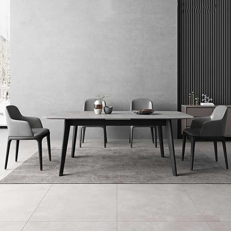 2022 extendable table extendable dining table marble extending dinning tables 6 chairs furniture dining