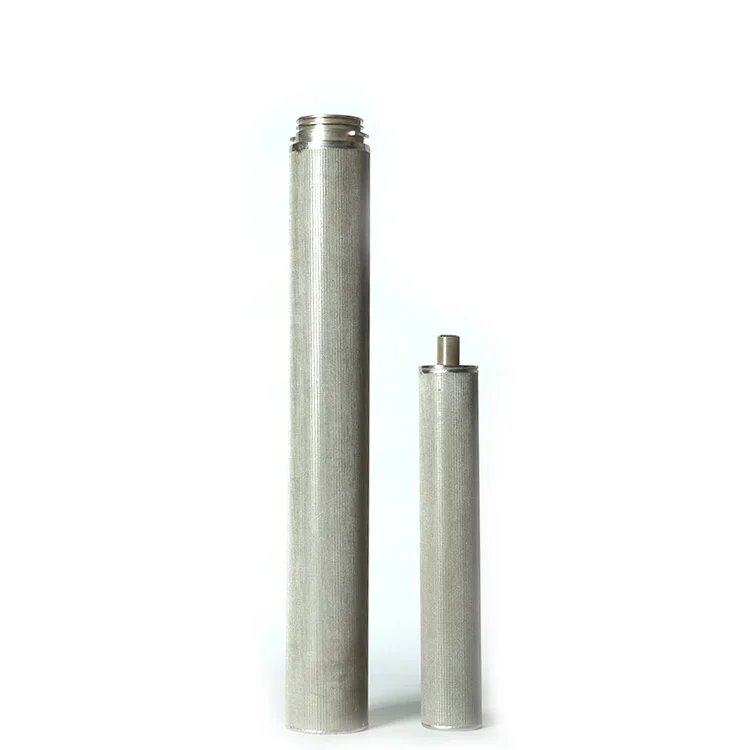 10 Micron Stainless Steel Mesh Wire Screen Sintered Element Filter tube Cartridge Supplier