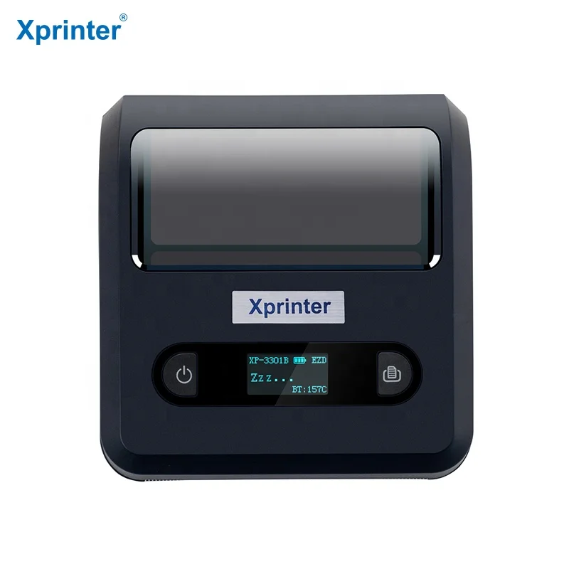 Xprinter XP-P3301B Portable 3 Inch Label Printer Supporting 70mm/s High Speed Printing Mini Thermal Printer
