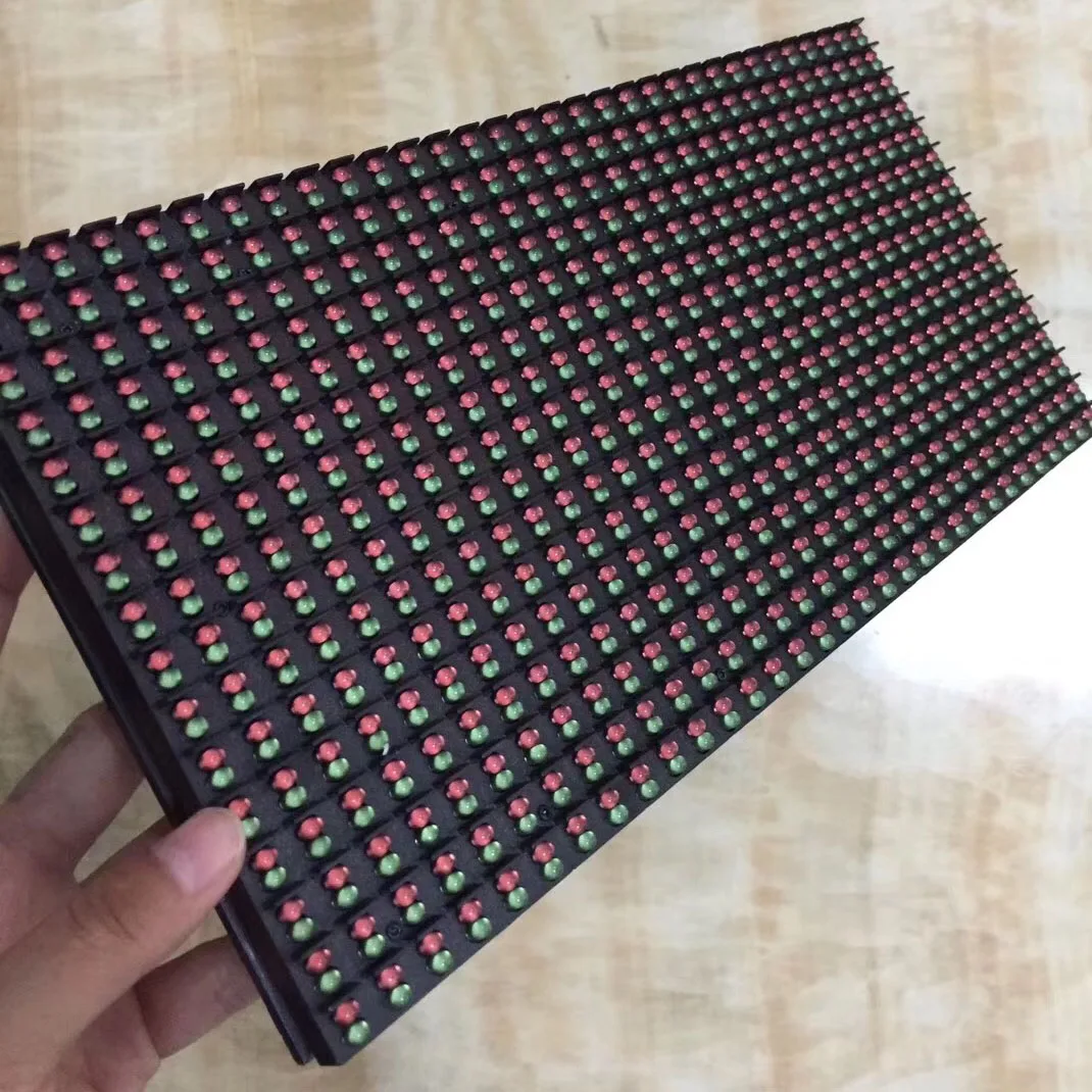 Dual Color Led Panel Board Outdoor P10 Running Message Dip Led Display
