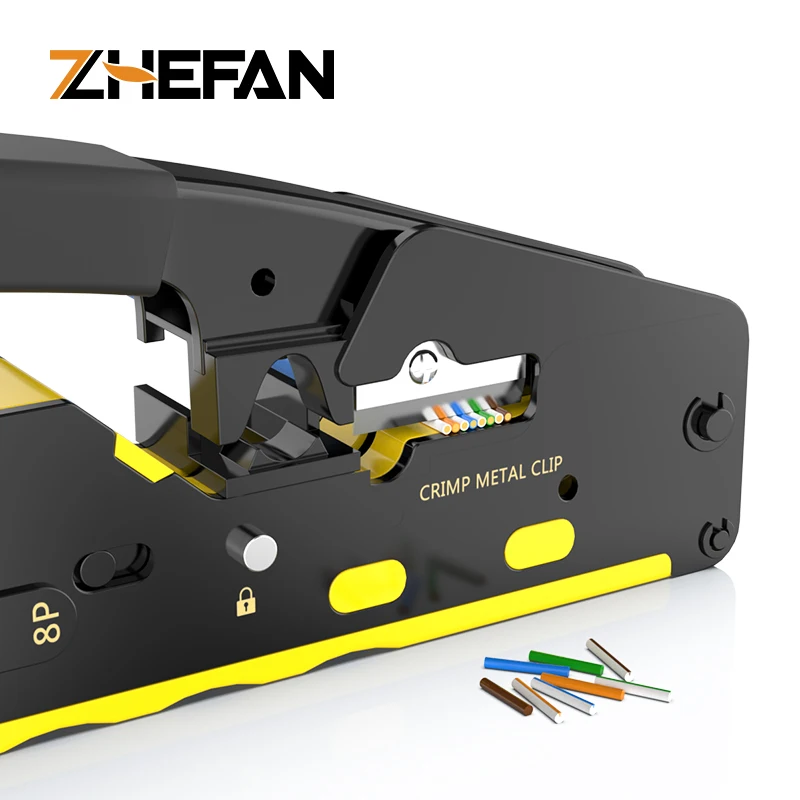 ZHEFAN Pass Through Eazy RJ45 Tool Pass Thru Crimper Tool OEM Factory Eazy RJ45 Crimping Tool Crimping Pliers