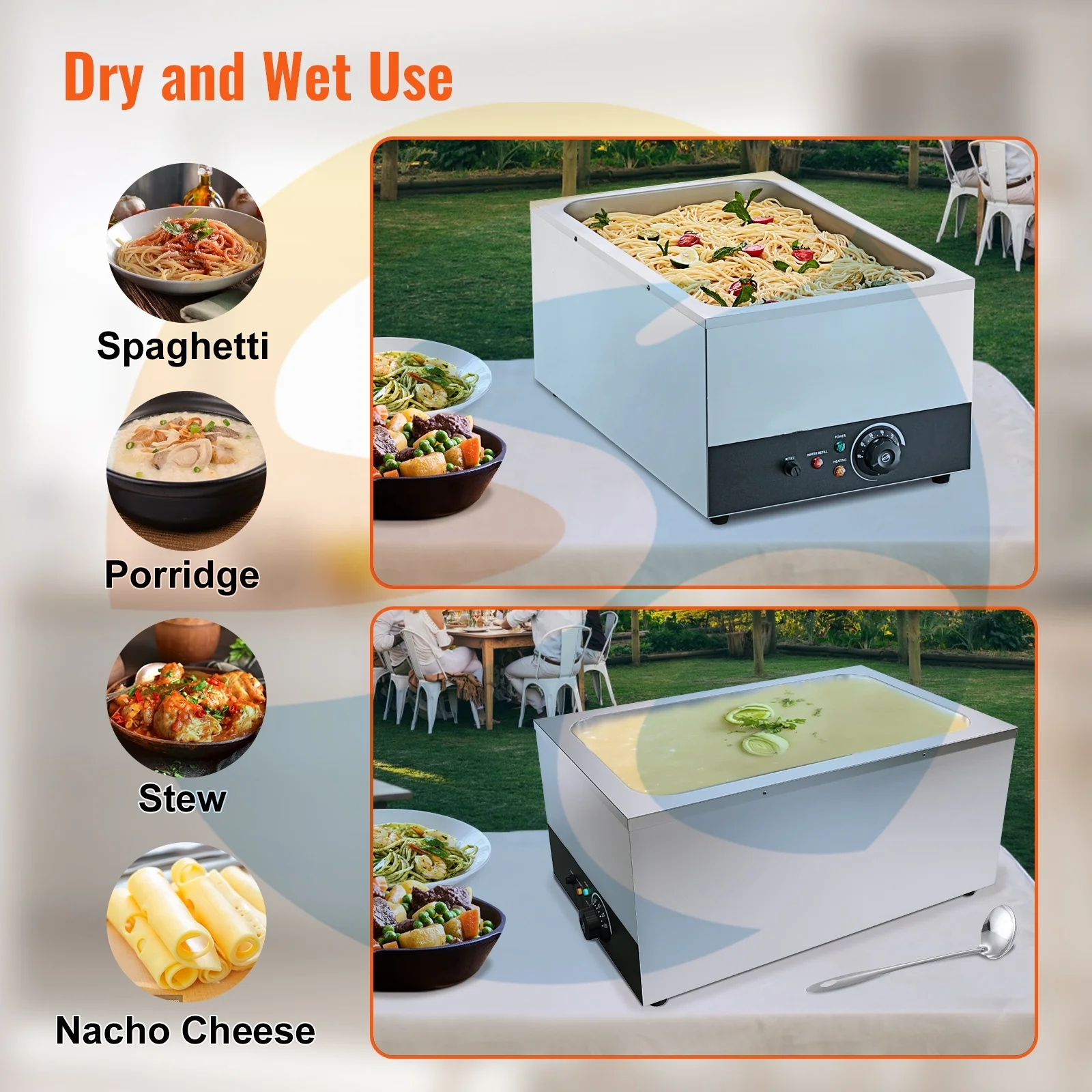 Shuangchi electric soup warming machine commercial single tank noodle pasta cooker stove stainless steel soup kettle machine