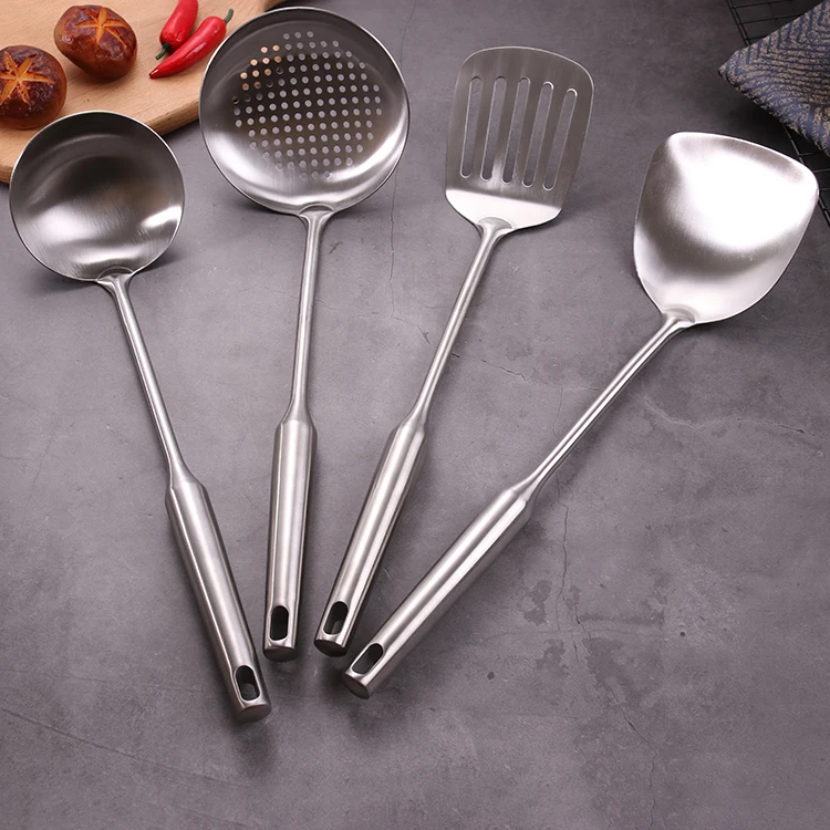 China Kitchen Accessories 9 Piece Turner Pancake Flipper Spatula Stainless Steel Cooking Utensils Set For Kitchen Cookware Tools