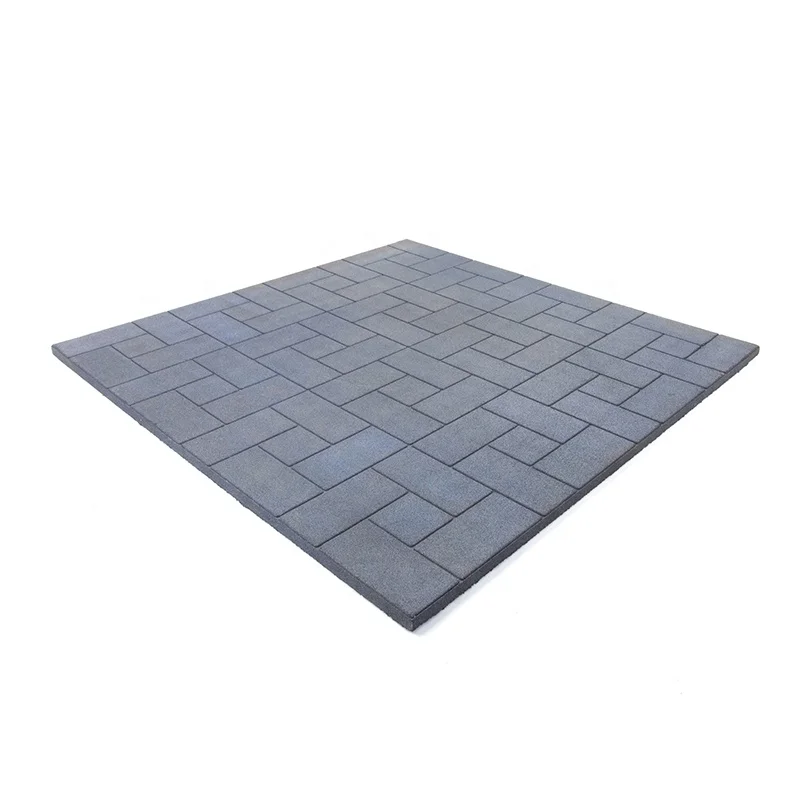 long use period playground rubber tile anti-skidding recycled rubber tiles cheap price rubber floor