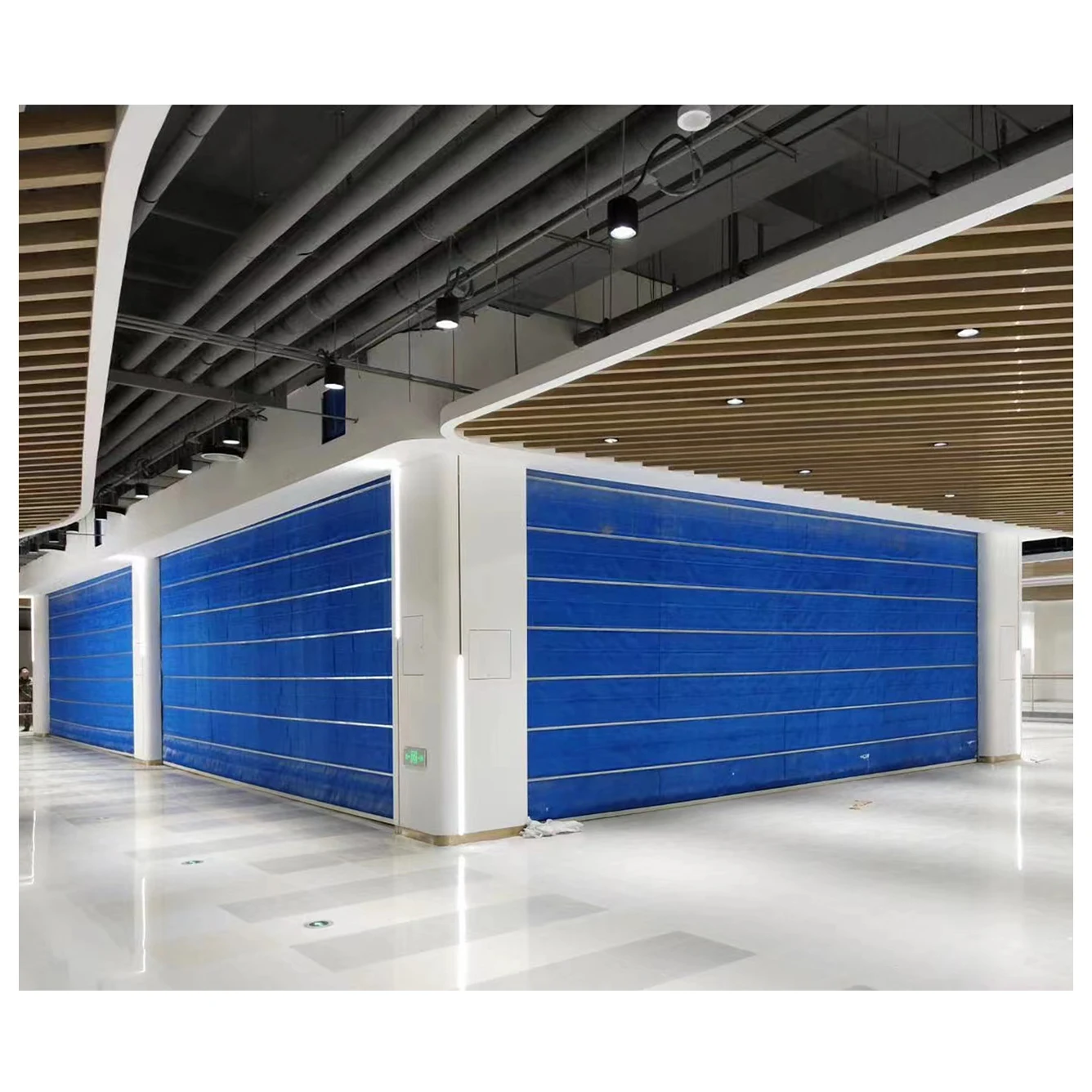 2024 High Performance Fire Curtain Rolling Shutter Door 6 Hours Inorganic Fabric Smoke Curtain Roller Door for Park Garages
