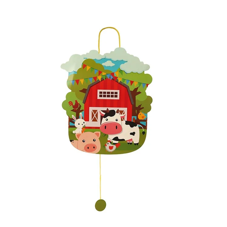New Farm Animal Theme Kids Birthday Party Pinata Party Supplies Decoration Eco-friendly Disposable Tableware