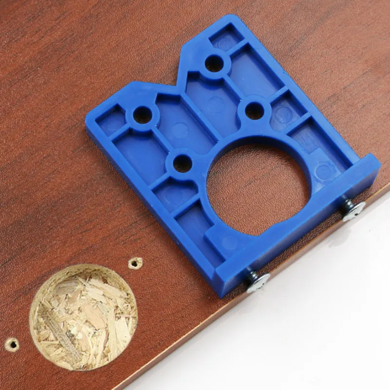 35mm Concealed Hinge Boring Jig Wood Furniture Door Cabinets Hinge Hole Drilling Guide for Carpentry ABS Plastic Carpenter Tools