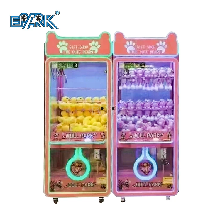 Coin Operated Mini Claw Crane Machine Arcade Game Lovely Claw Crane Machine For Kids