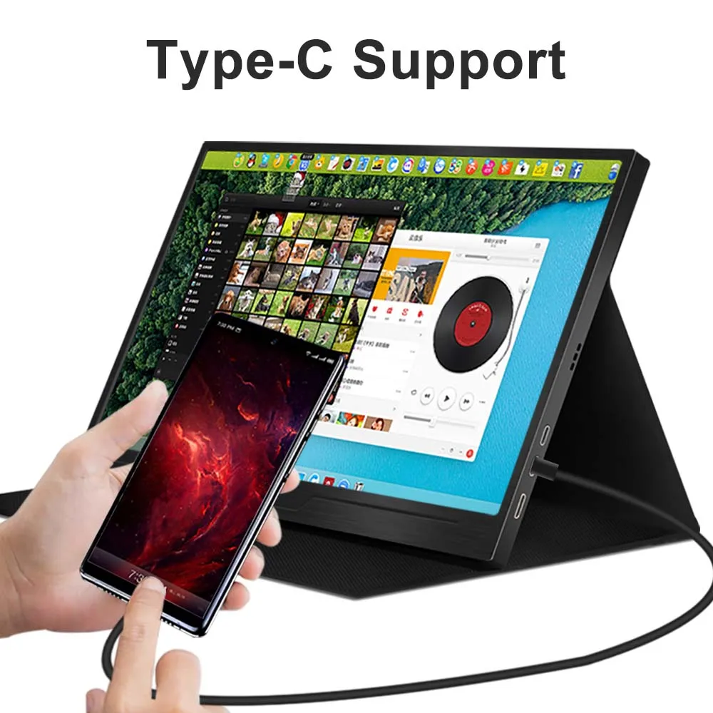 
14 inch multi-function portable monitor 3840x2160 lcd monitors computer gaming Monitor 