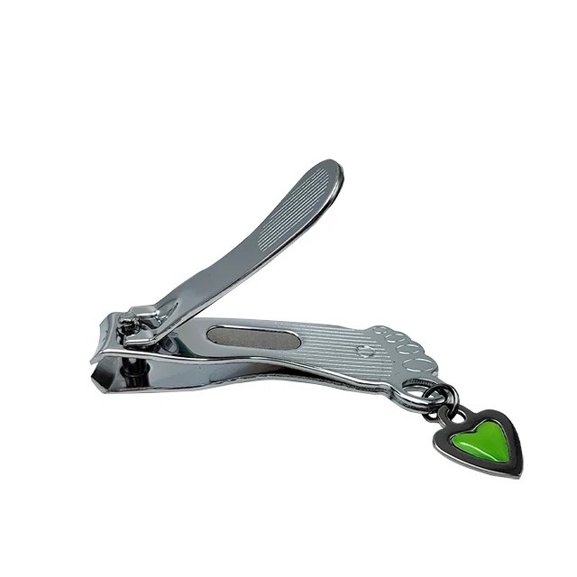 Portable the best mini silver carbon steel cute keychains fingernail cutter clippers with file