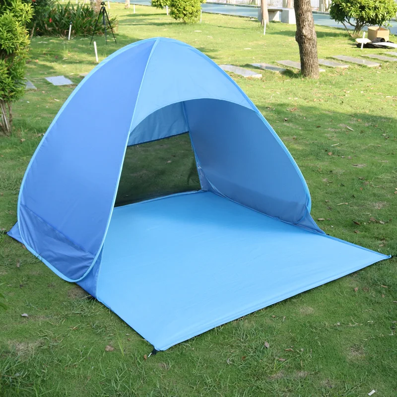Manufacturers Supply Foldable Simple Fast Open Beach Tents Can Print LOGO Automatic Tent