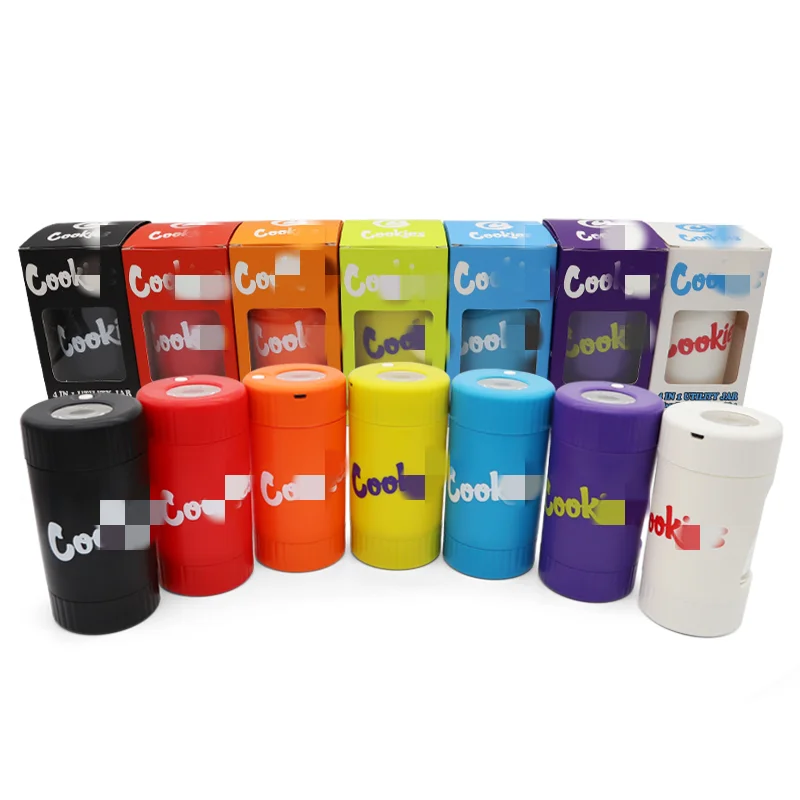 Portable cigarette case charged and luminous tobacco grinder sealed plastic tobacco case