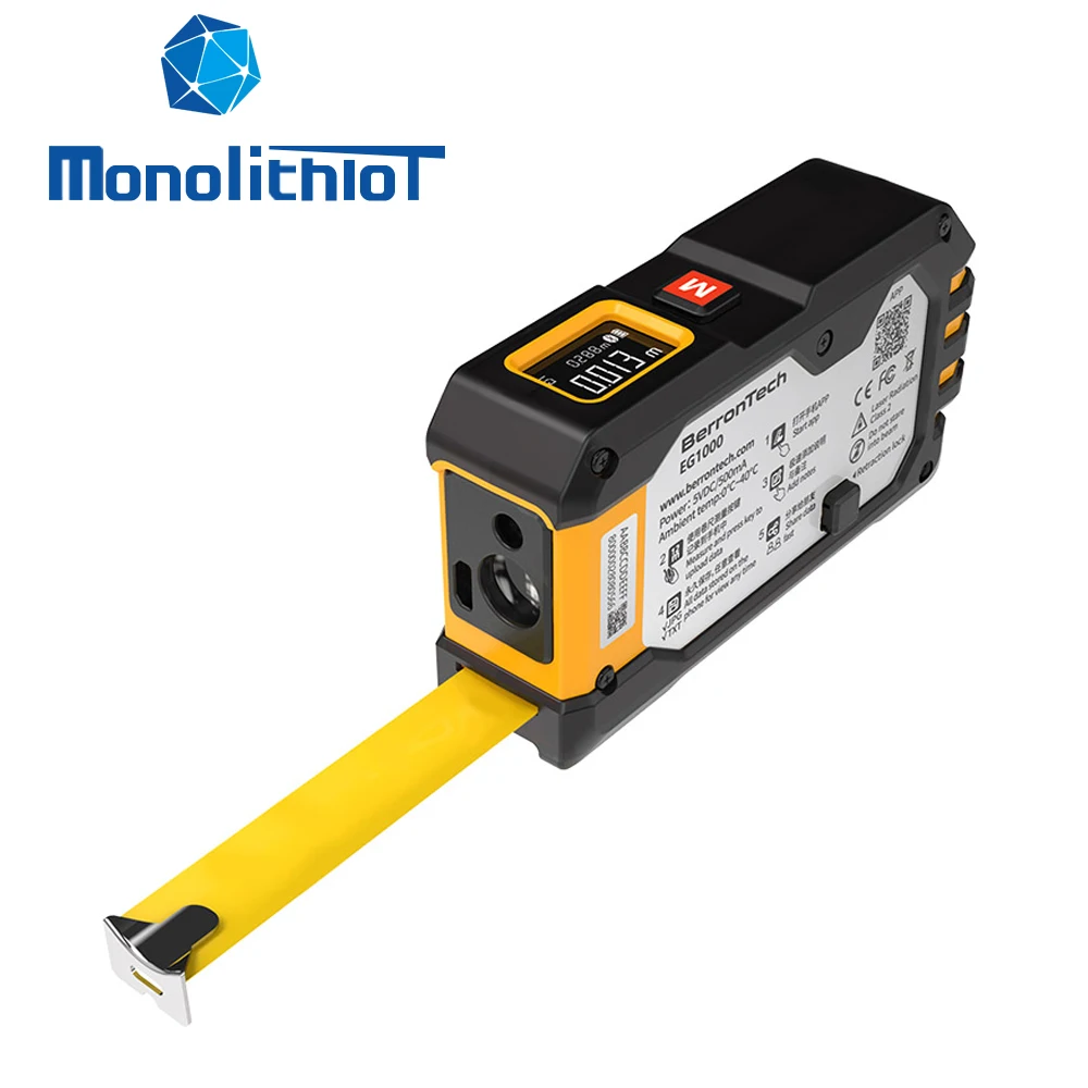 Монолитит EG1000 прочный водонепроницаемый портативный ЖК-дисплей 40 м/131фт расстояние цифровая лазерная лента