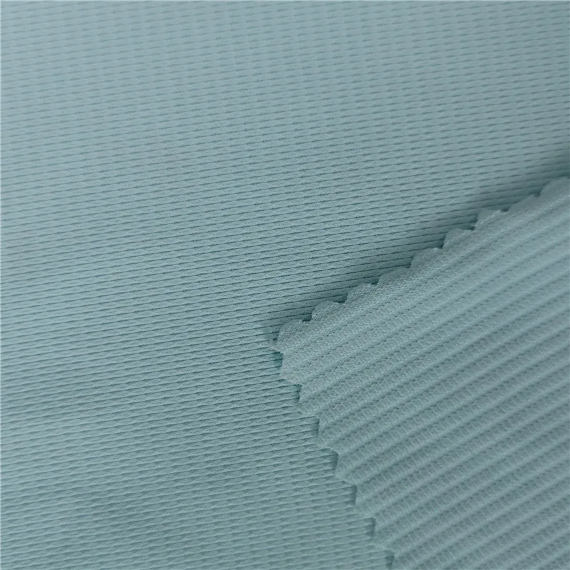 New spandex  fabric 88%Polyester 12%Spandex light extinction dry fit elastic stripe jersey fabric