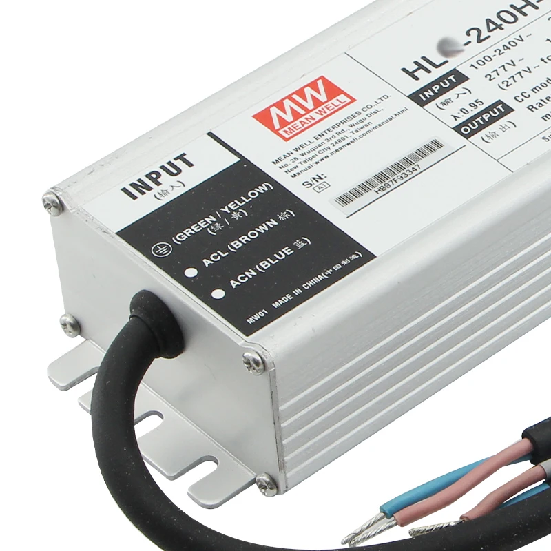 Бренд Mean Well представляет H-L-G-240H-C1050B 240W 1050mA постоянного тока с высокой эффективностью количество затемнения переменного в постоянный драйвер