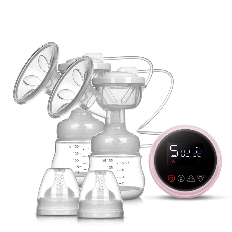 Wide Mouth 100% Eco-friendly Electric Silicone Cordless maternity Breast Milk double Pump