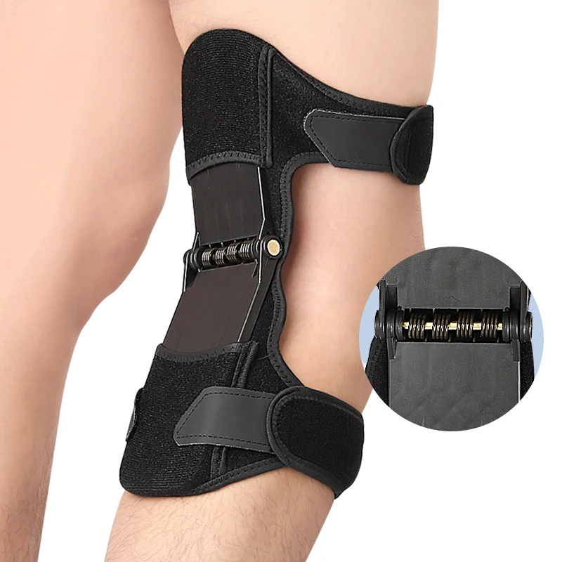 MR Knee Brace Joint Support Knee Stabilizer Pads Protective Gear Booster with Powerful Springs for weak Legs