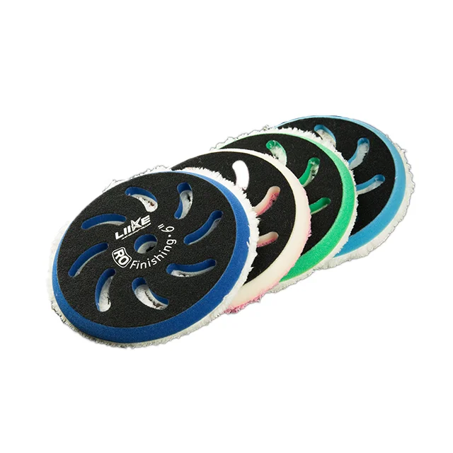 6inch Microfiber wool car polishing pad