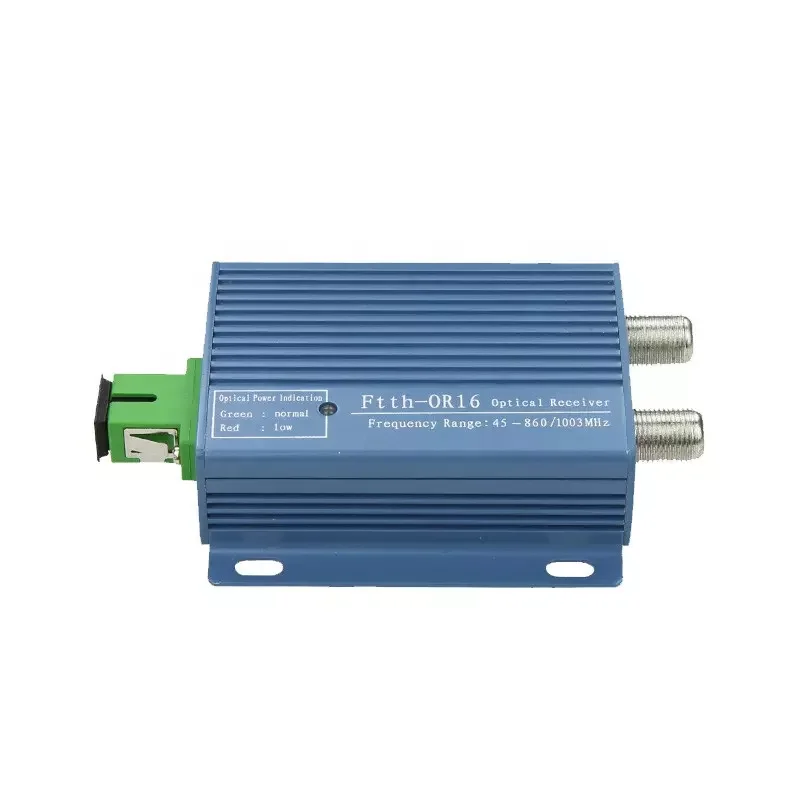 Fiber optic equipment tv active satellite mini ftth agc optical receiver catv node with wdm