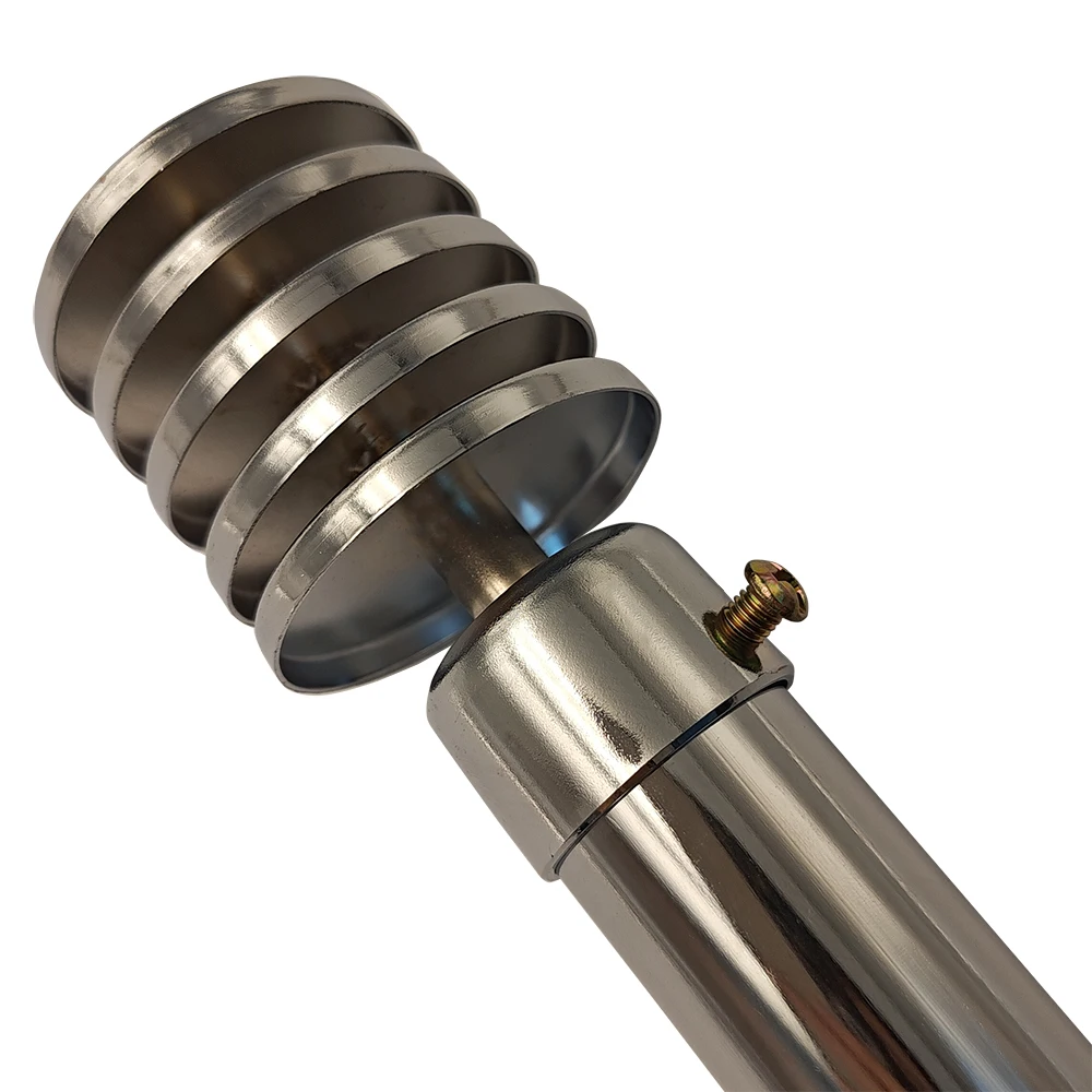 Minimalist Metal Curtain Rods with Modern Hollow Ball Finials for a Sleek Design