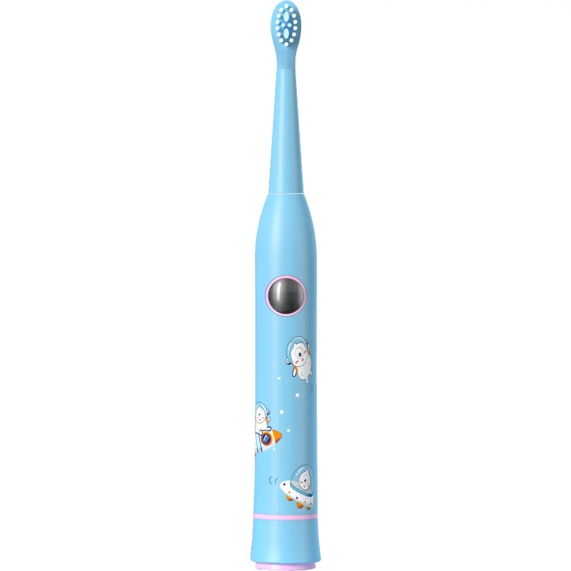 Donlim Waterproof  Rechargeable Rocket-Shaped Cartoon 3 Modes Kids Sonic Child Toothbrush With Music