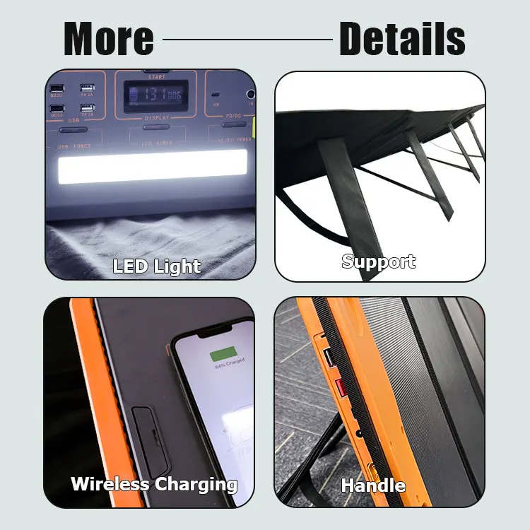 110v 220v Solar Power Storage Energy System Ups Power Station 500w AC DC Output Solar Charge Multi Function Power Device