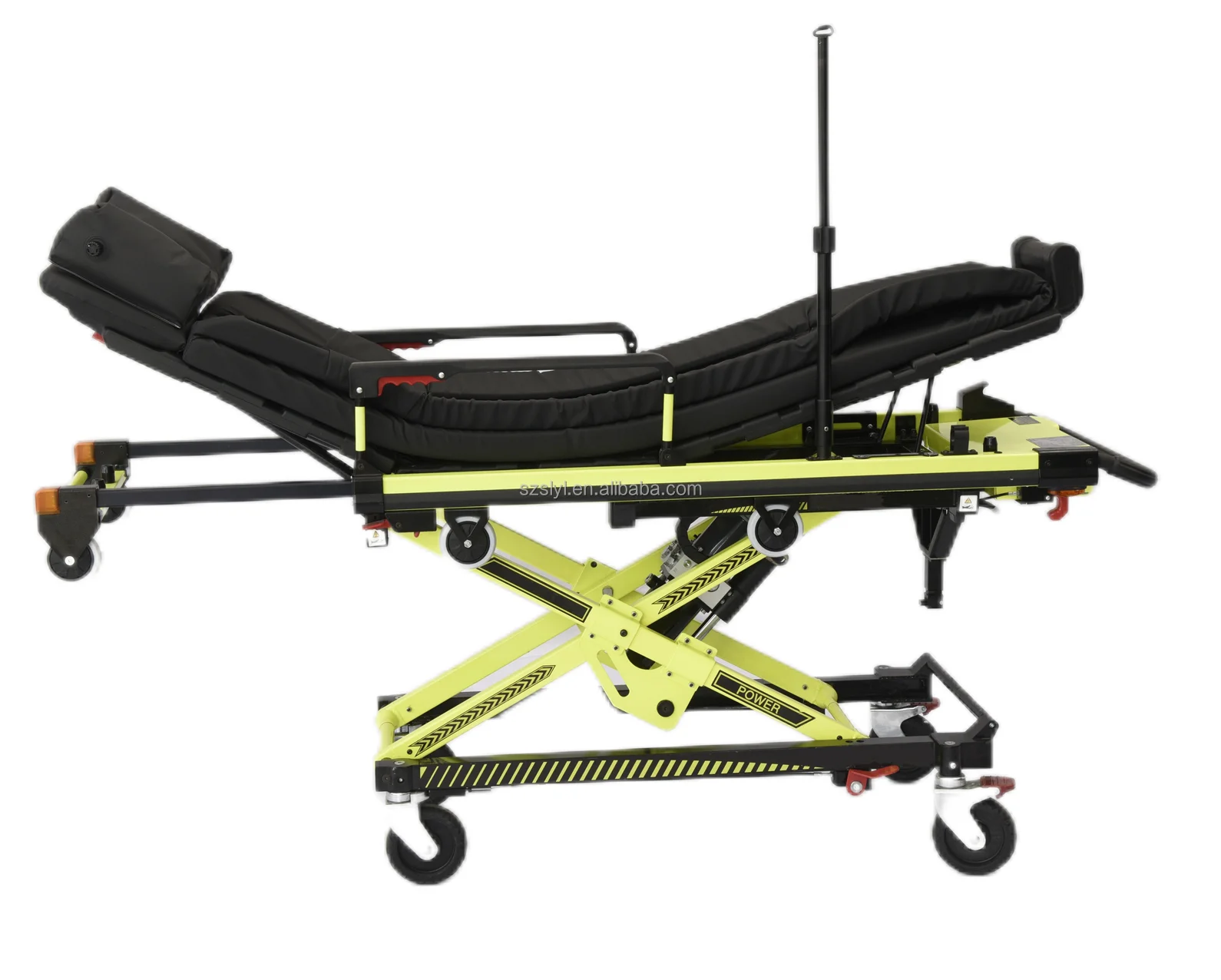 Power Assisted Ambulance Stretcher Cot Automatic Ambulance Stretcher First Aid Stretcher