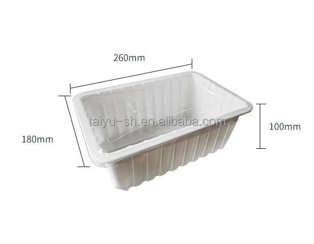 Блистерная пластиковая коробка для упаковки мяса лоток