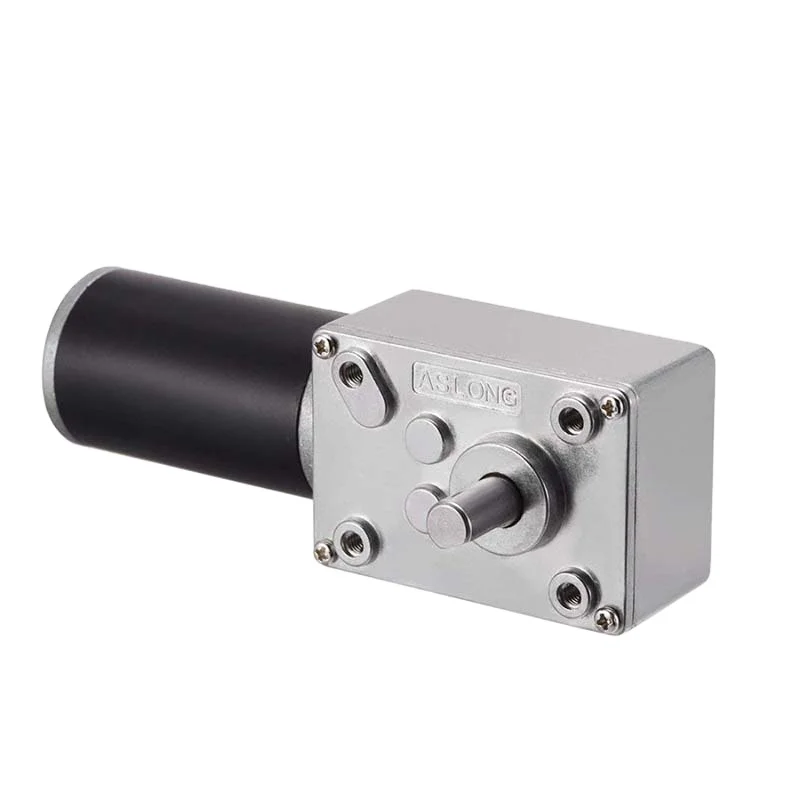 A58SW31ZY High Torque L-type dc worm geared motor  with 31mm tubular  dc motor low noise  dc worm gearbox engine with 8mm shaft