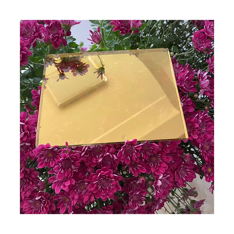 Good Quality 4mm 6mm golden reflective glass Price Clear Tinted Reflective Architecture Glass