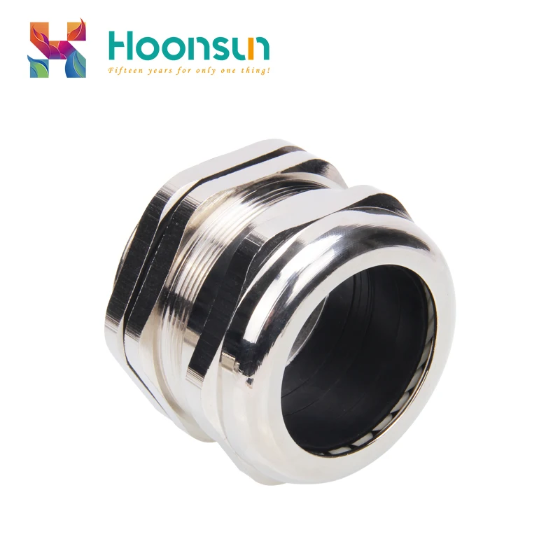 High quality M16 M12 IP68 brass cable glands waterproof nickel plated