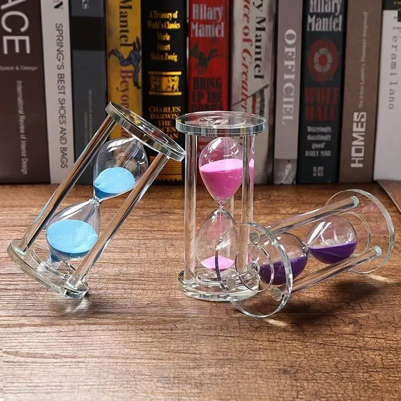 Personalized Handmade Promotional 30 Minutes Sand Timer Crystal Hourglass Sand Timer Customized