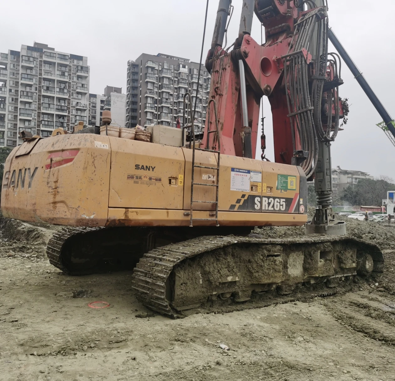 Хорошее состояние используется Sany Sr265 роторная буровая установка дешевая цена Sr205 225 255 285 305 365 405 485