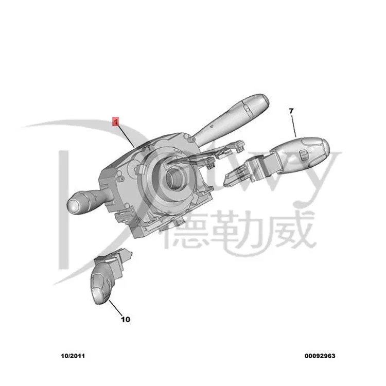 OE 6239Q3 96605679XT 96605668XT Wipers Headlights Stalk Switch Berlingo Xsara Picasso Peugeot 206 Partner(brand original)