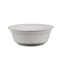 32Oz Soup Paper Bowl,Hot Sale Disposable Noodle Bowl White Sugarcane Bowl
