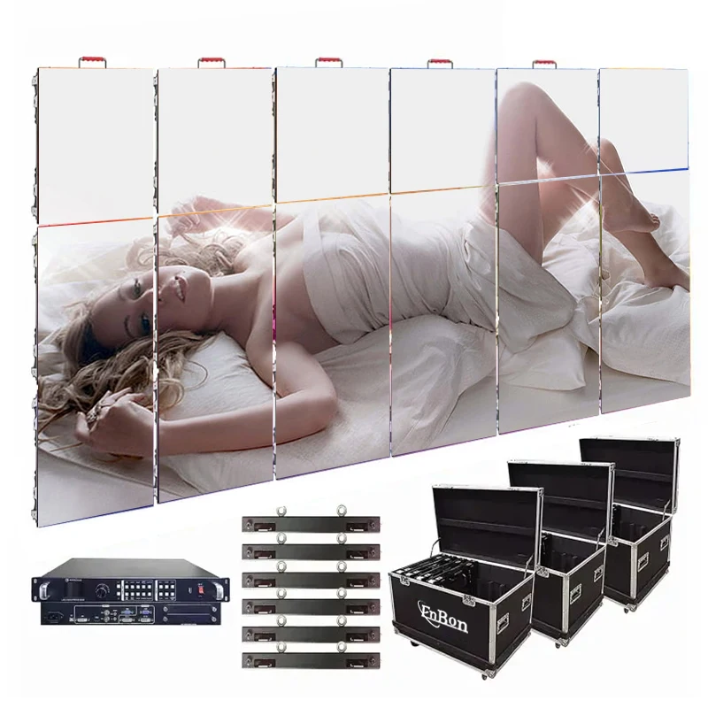 Rental LED Screen Outdoor Stacking Music Festival LED Video Wall Concert Stage Background P4.8 P2.6 P2.9 P3.91 LED Display
