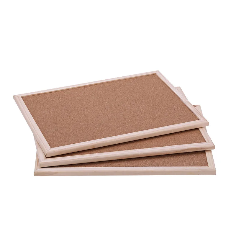 Hot Sale Factory Supplier Wood Frame Cork Board With Push Pin For School And Office Wood Cork Board