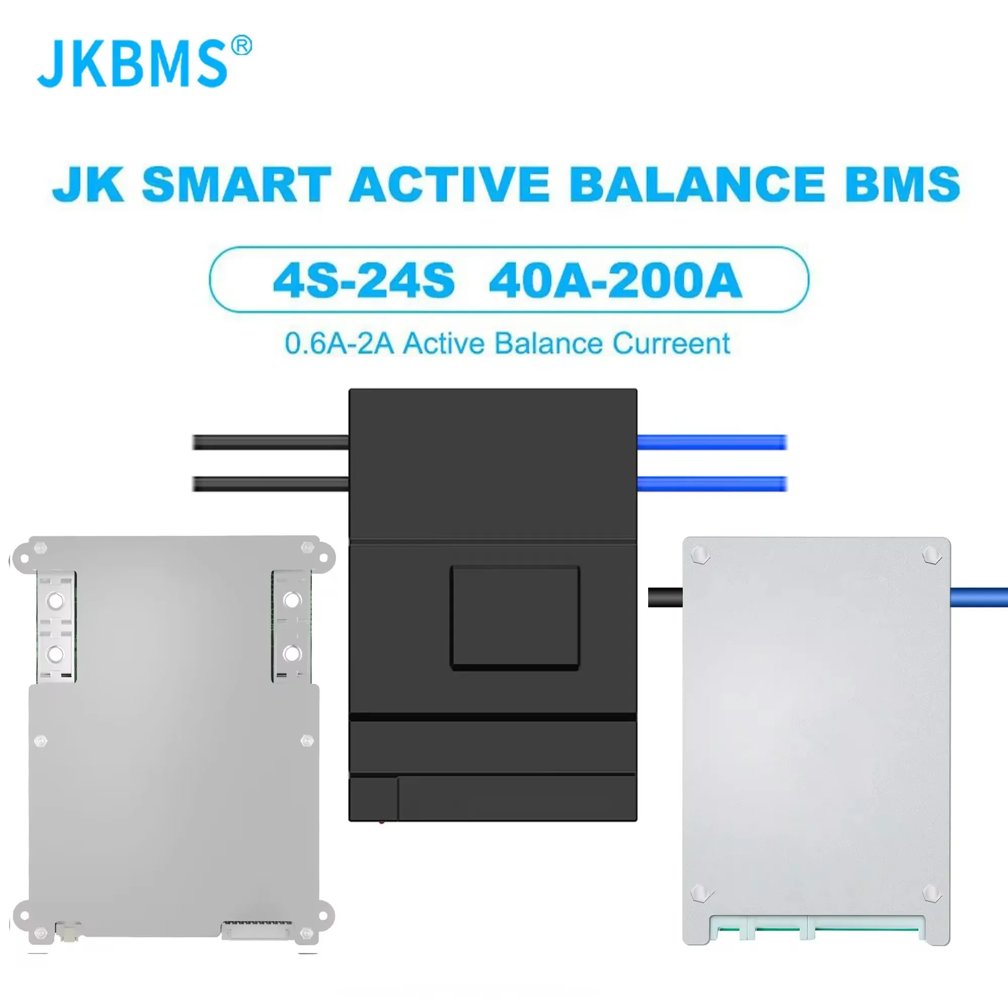 JKBMS Active Balance Bms 8S 12S 13S 14S 16S 17S 20S 24S Smart Bms 60A 80A 100A 150A 200A 600A Lifepo4 Li-Ion Lto Battery