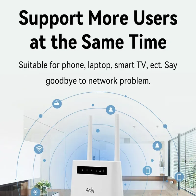 4G LTE router with sim card Unlimited hotspot OEM 300Mbps Ethernet port pocket wifi 4g router (European version)