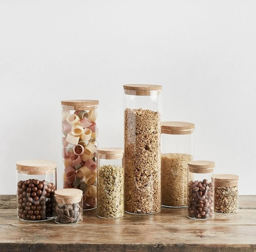 High Quality Borosilicate Spice Glass Jar Food Storage Containers With Bamboo Lids 4oz Airtight Good Jar Food Preservation Safe