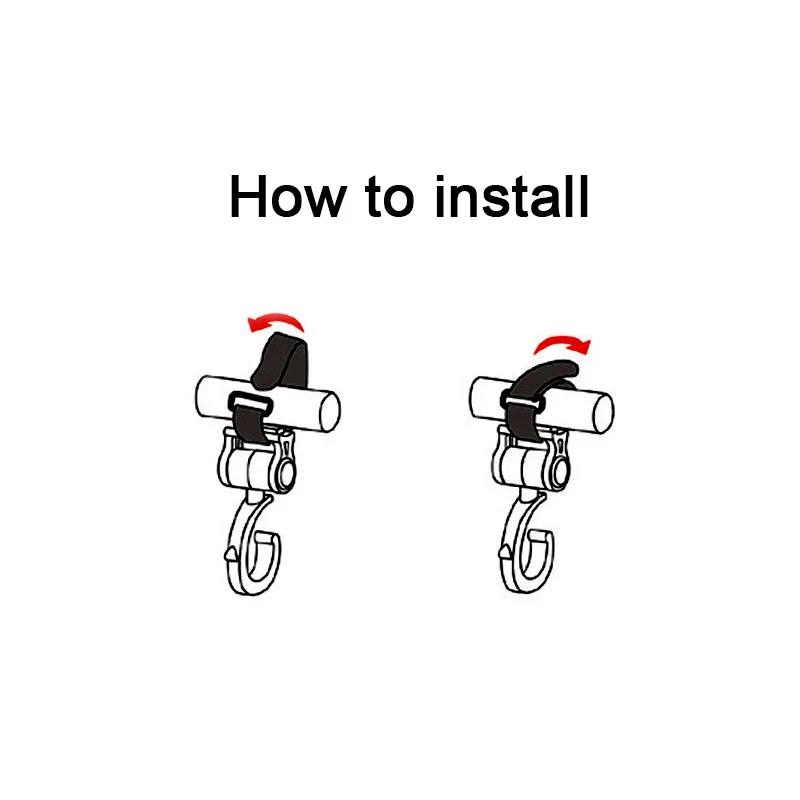 
Stroller Hook - 2 Pack of Multi Purpose Hooks Clip Hanger Great Accessory for Mommy when Jogging, Walking or Shopping 