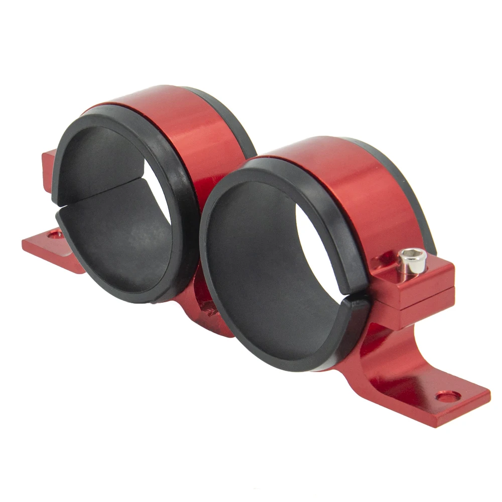 Dual Twin Fuel Pump Mount Bracket 60MM & Fuel Filter Clamp 50mm Cradle For Car Modified