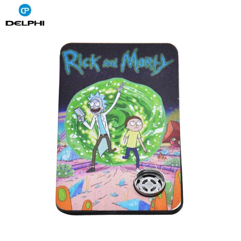 New Credit Card Metal Smoking Pipe with Herb Grinder Rolling Machine Grinder Accessories Smoking Pipe fittings