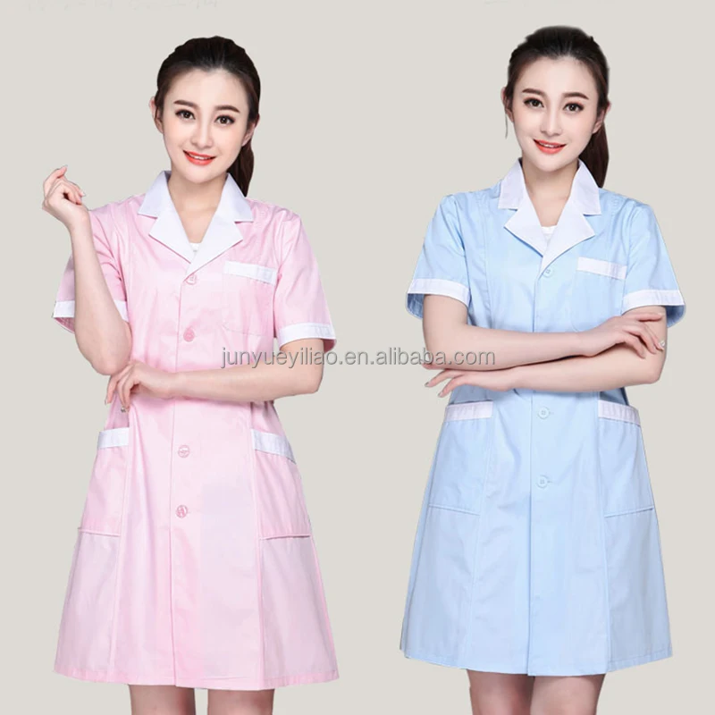 Pharmacy College Uniform High Grade Sweat-Absorbing Breathable Cotton Short Sleeves White Coat Doctor White Lab Coat