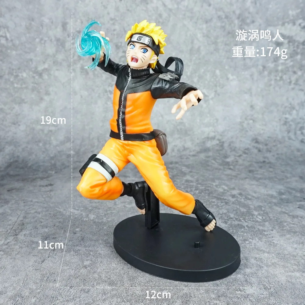 Hot-selling Anime Narutos Pvc Cartoon Ornaments Uchiha Sasuke Gaara Kakashi Action Figures for Kids