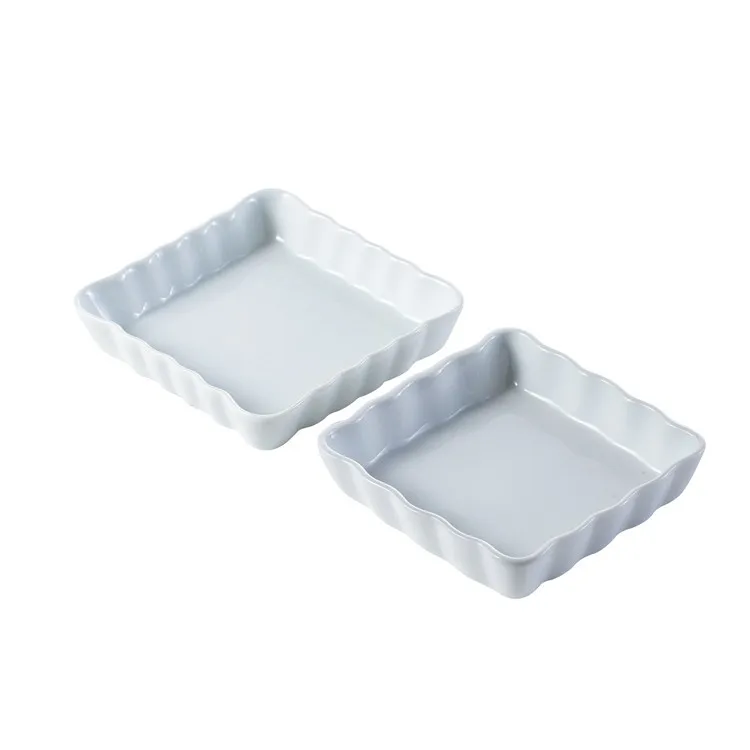 
Restaurant hotel used elegant design wavy edge porcelain snack dish friut dessert ceramic serving plates 