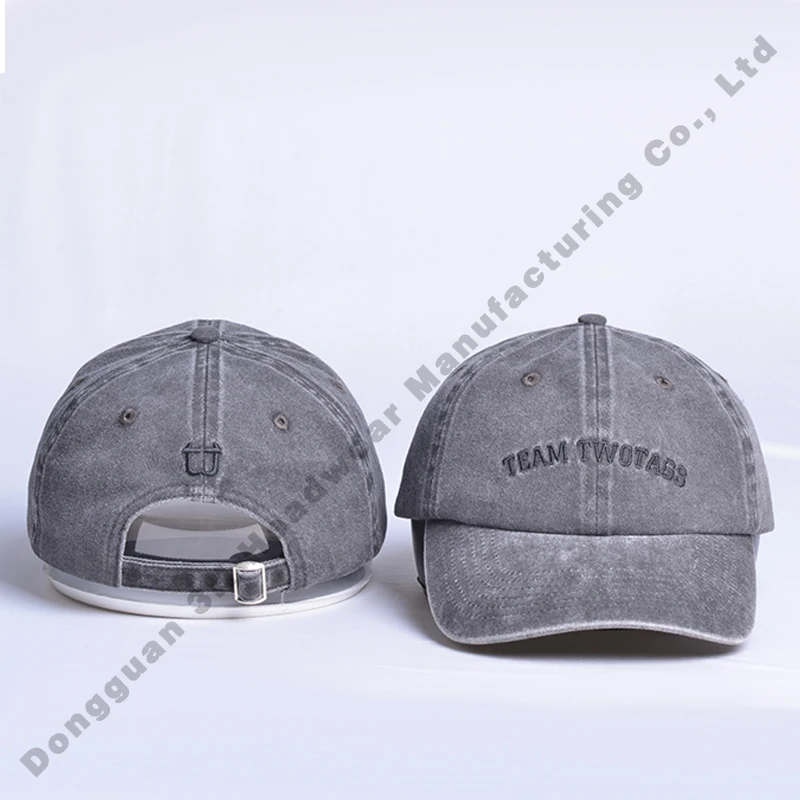 High Quality Fashion Curved Brim Sports Washed Cotton Gorras Baseball Cap Hat Custom Embroidery Logo Baseball Caps